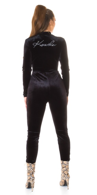 kylie style jumpsuit zwart